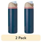 2 pack Owala FreeSip Stainless Steel Water Bottle, 24oz, Sleepy Skies Navy