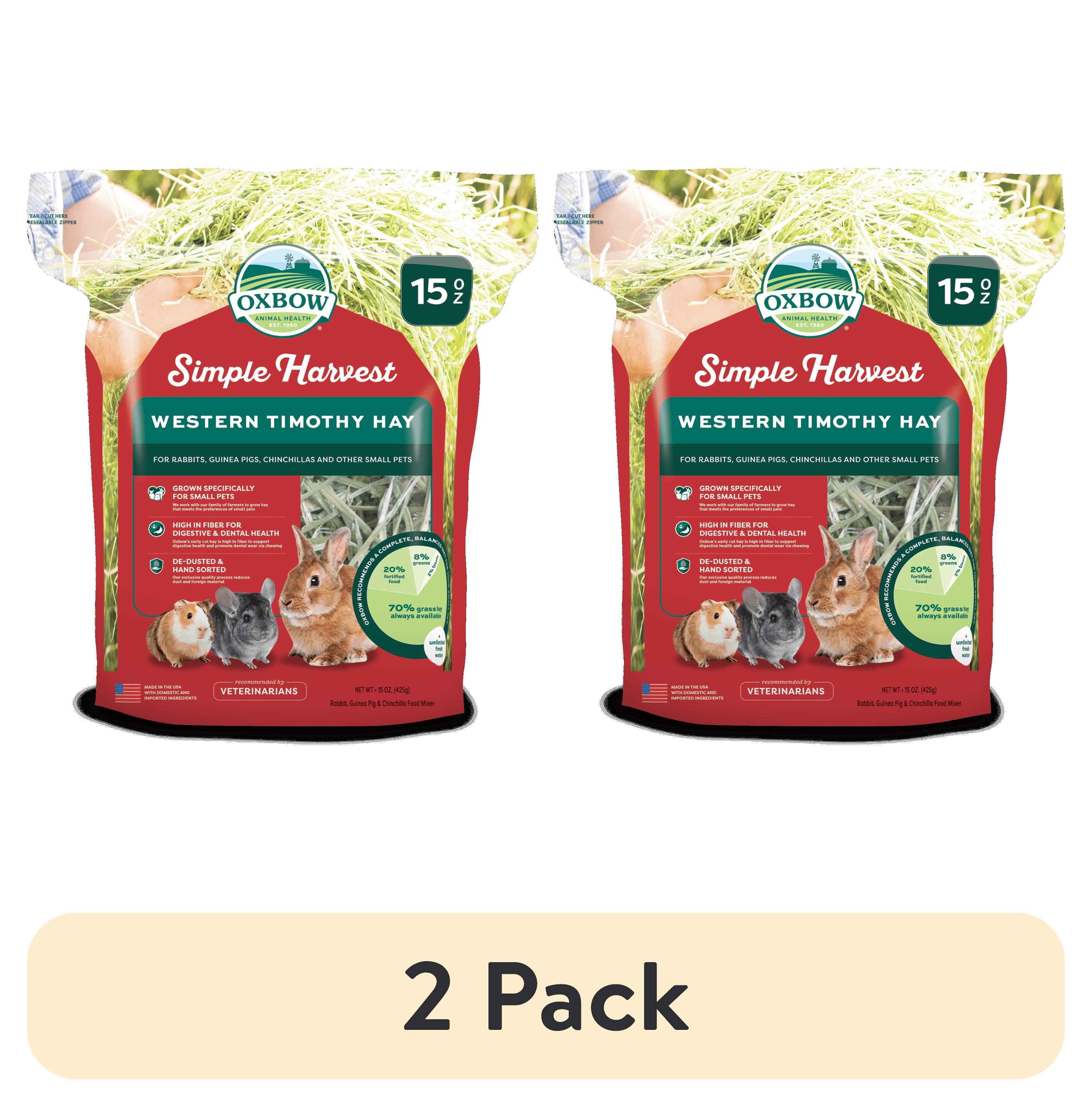 (2 pack) Oxbow Simple Harvest Western Timothy Hay 15oz.