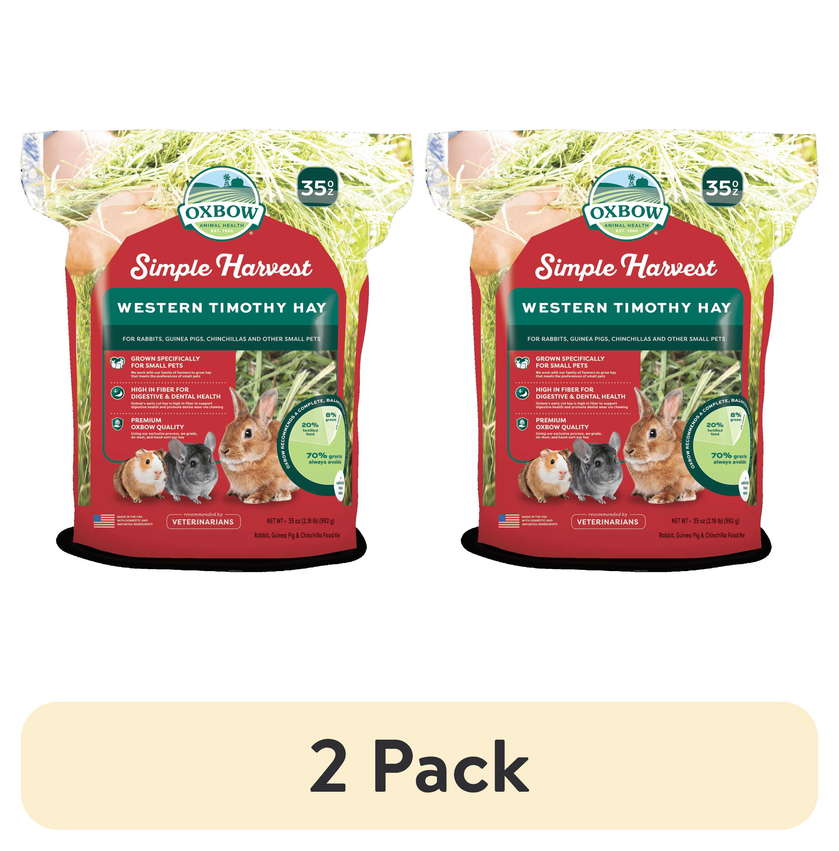 (2 pack) Oxbow Simple Harvest Western Timothy Hay 35oz.