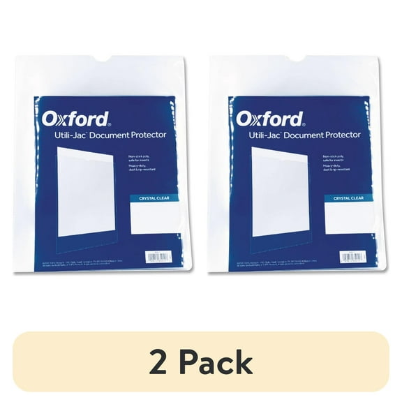 (2 pack) Oxford Heavy-Duty Vinyl Utility Jackets, 50 Count