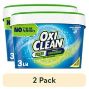 (2 pack) OxiClean Free Versatile Home and Laundry Stain Remover Powder, No Dyes or Perfumes, 3 lb