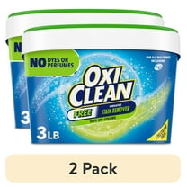 (2 pack) OxiClean Free Versatile Home and Laundry Stain Remover Powder, No Dyes or Perfumes, 3 lb
