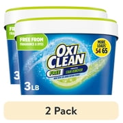 2 pack OxiClean Free Versatile Home and Laundry Stain Remover Powder, No Dyes or Perfumes, 3 lb