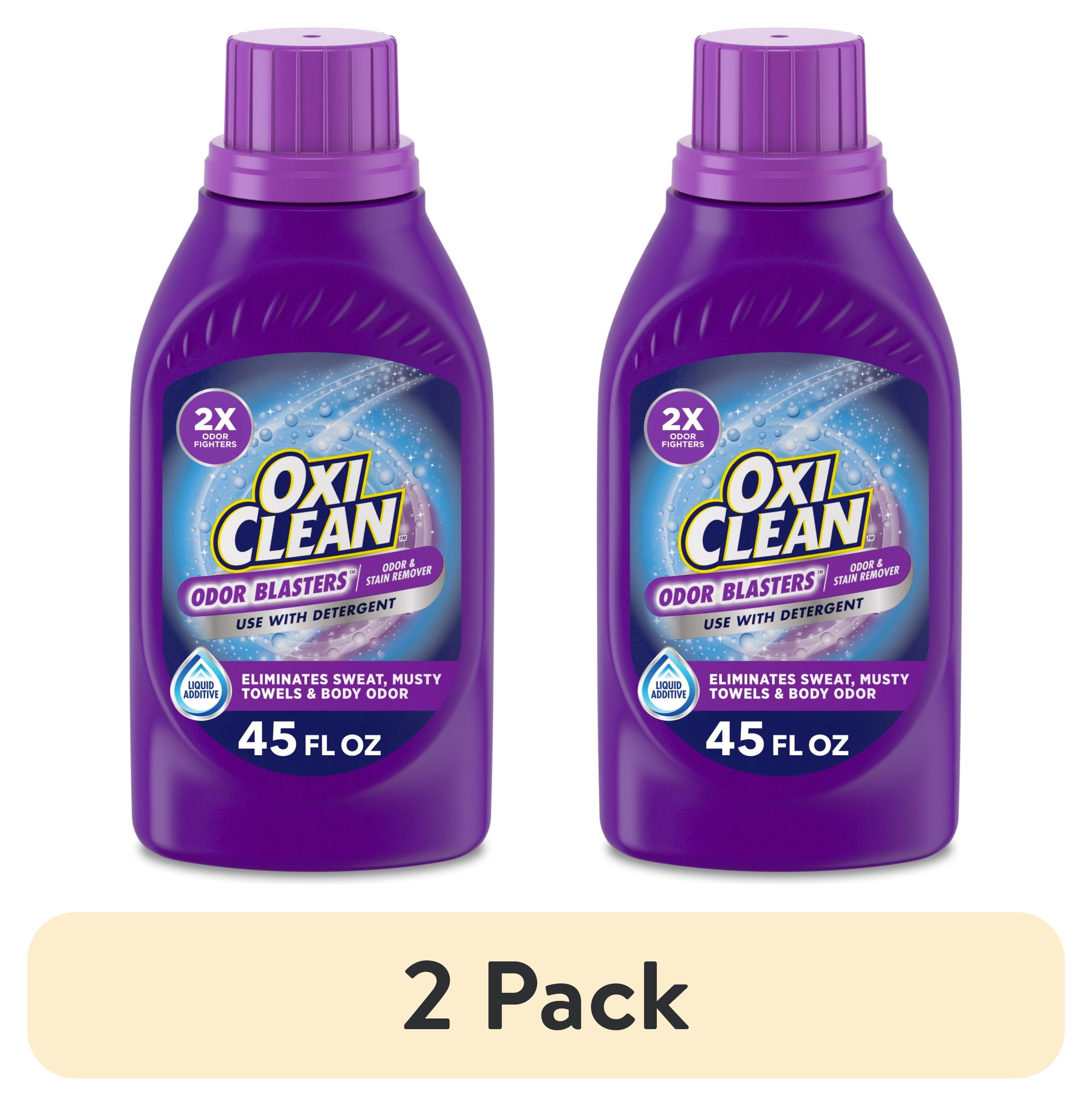 (2 pack) OxiClean Odor Blasters Odor and Stain Remover Liquid Laundry Additive, 45 fl oz