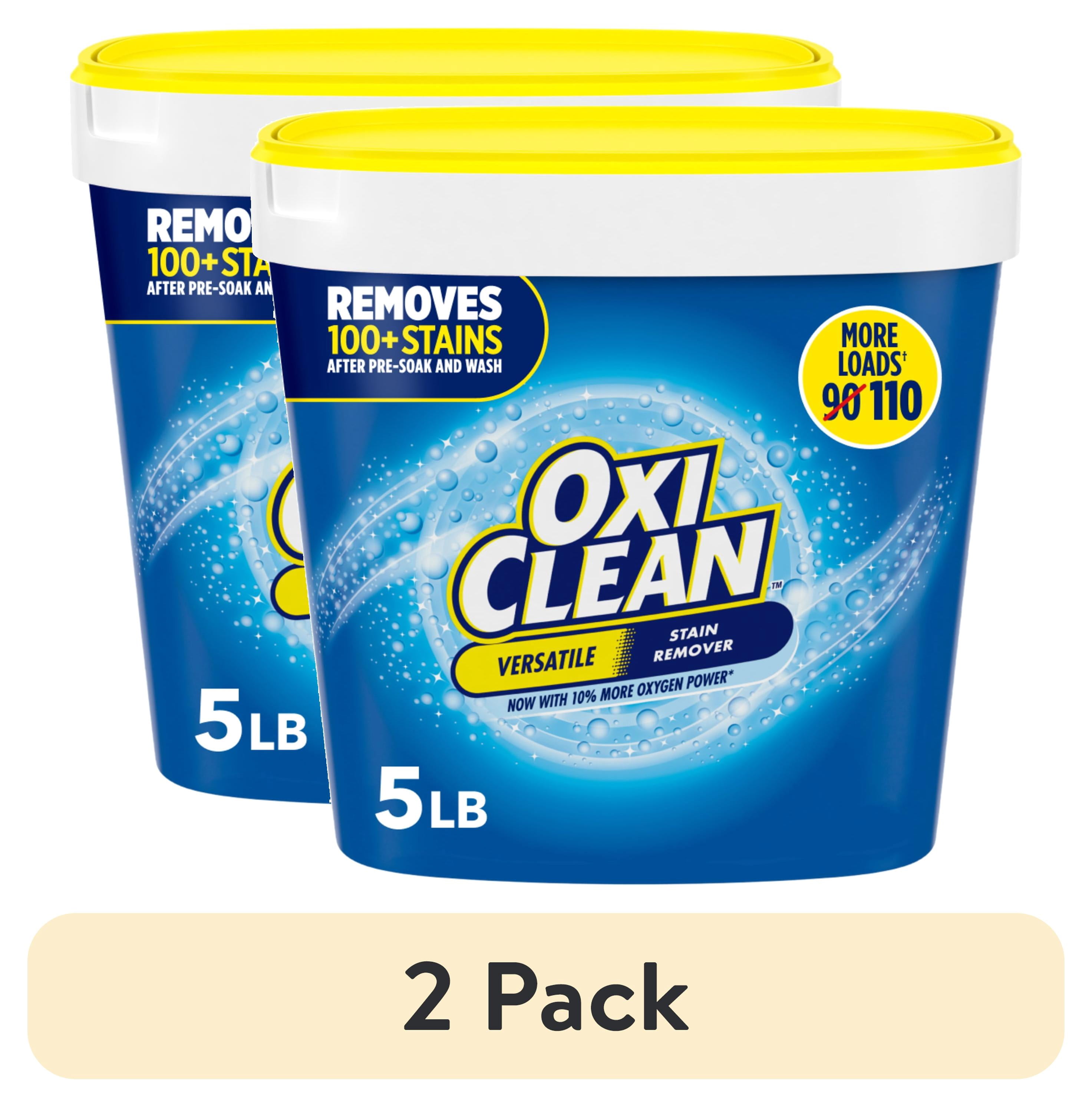 (2 pack) OxiClean Versatile Stain Remover Powder for Around the Home and Laundry , 5 lb