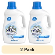 2 pack OxiClean White Revive Laundry Whitener and Laundry Stain Remover Liquid, 66 fl oz