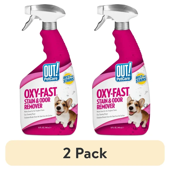 Pet kare - (2 pack) Oxygen Activated Pet Stain & Odor Remover for Dogs - Fresh Scent -32oz.