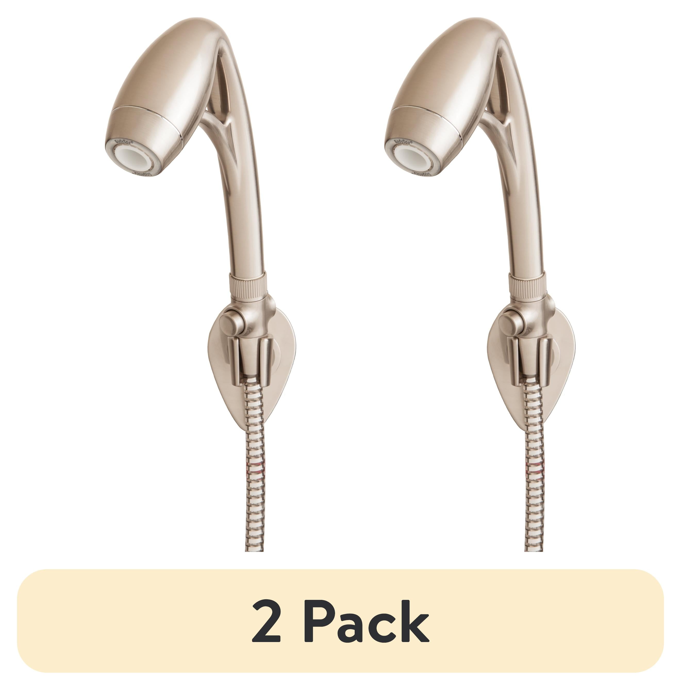 (2 pack) Oxygenics BodySpa RV 2-Setting Handheld Shower Head in Brushed Nickel Finish