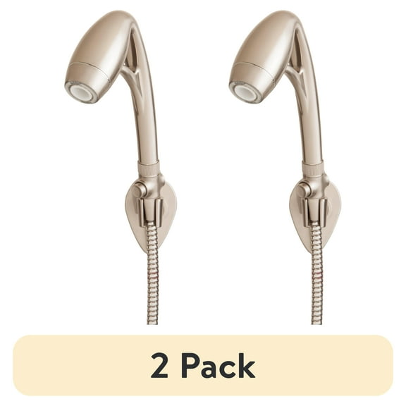 (2 pack) Oxygenics BodySpa RV 2-Setting Handheld Shower Head in Brushed Nickel Finish