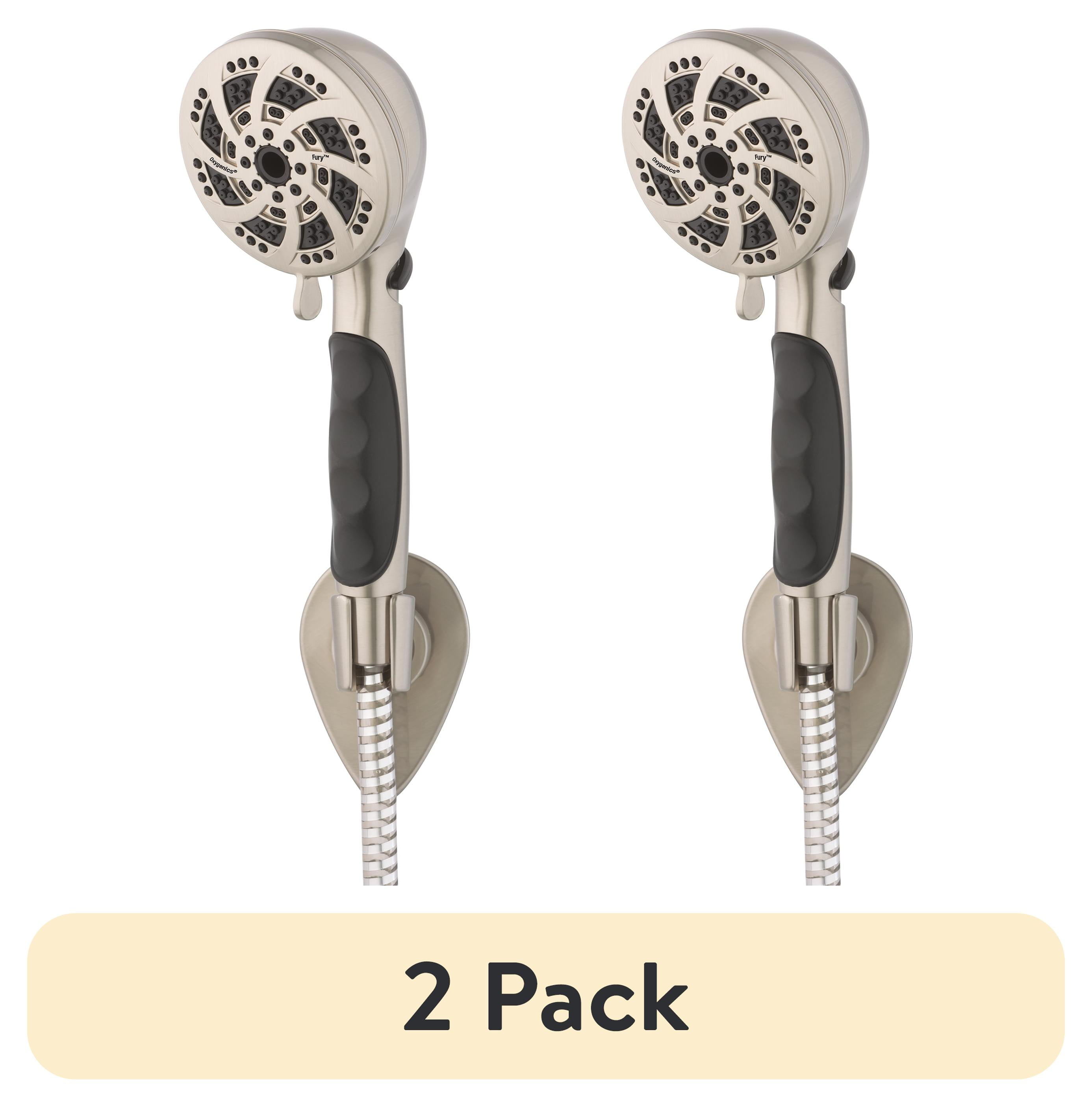 Brushed Nickel Handheld Shower Head with 72-Inch Hose