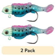 (2 pack) Ozark Trail 1/32 oz Rigged Panfish Minnow Fishing Lures, Blue & Pink, 2-Pack