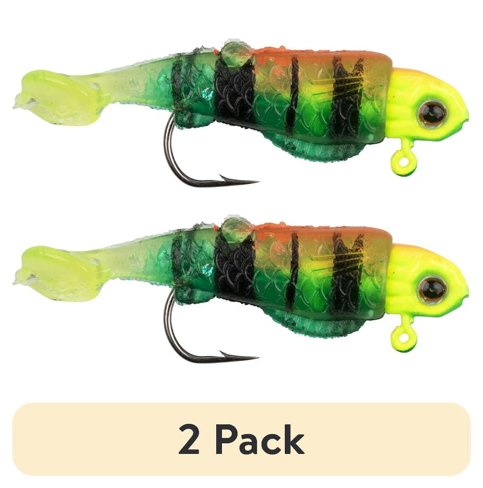 (2 pack) Ozark Trail 1/32 oz Rigged Panfish Minnow Fishing Lures, Firetiger, 2-Pack