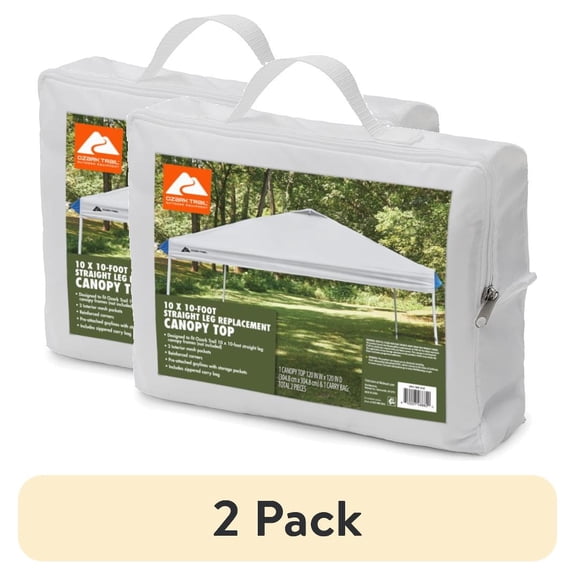 (2 pack) Ozark Trail 10X10 Instant Canopy Top Replacement