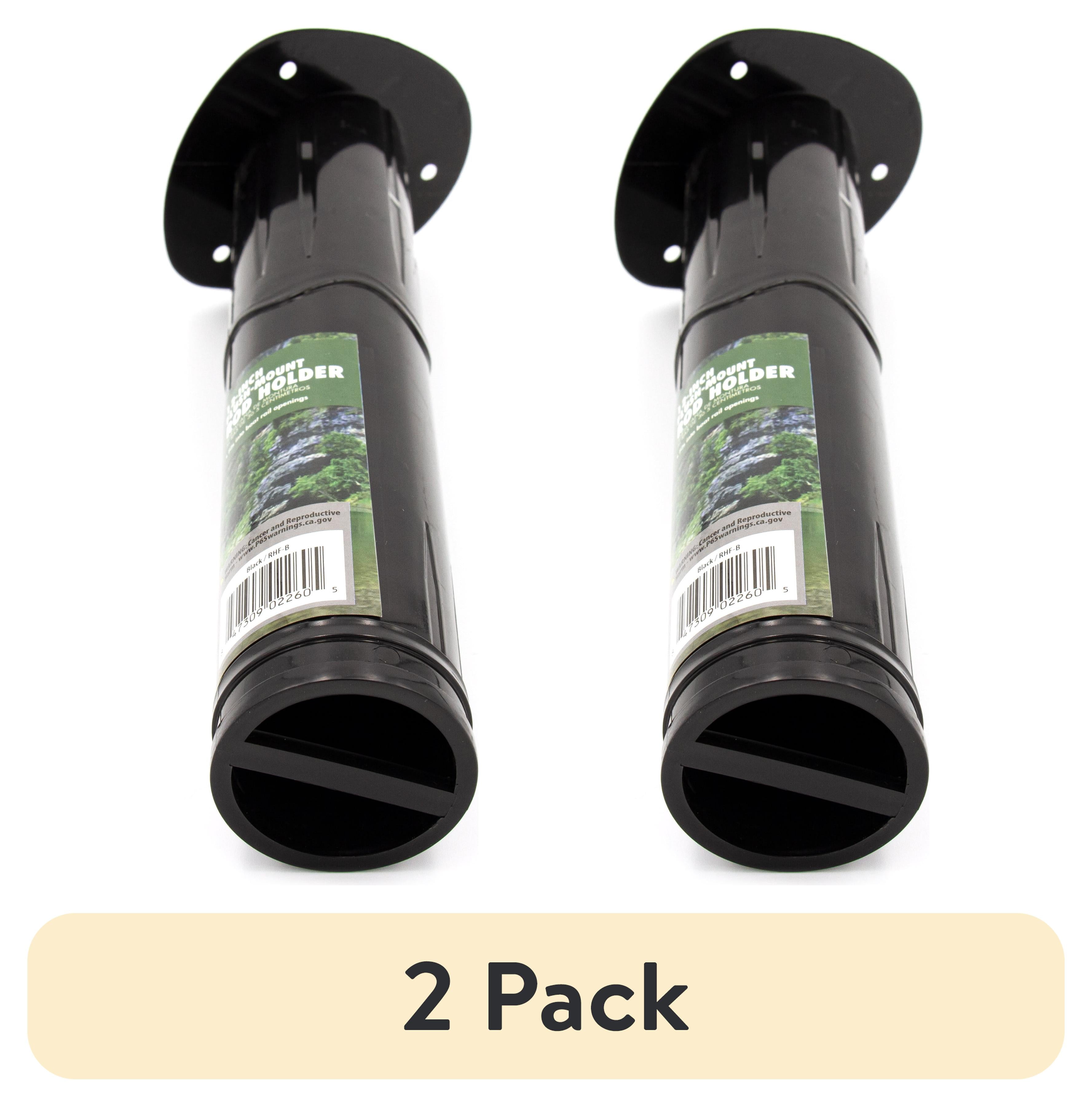 (2 pack) Ozark Trail 11-Inch Flush Mount Marine Fishing Rod Holder, Black