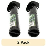 (2 pack) Ozark Trail 11-Inch Flush Mount Marine Fishing Rod Holder, Black