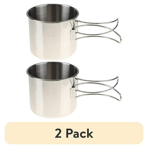(2 pack) Ozark Trail 18 oz Stainless Steel Camping Coffee Cup