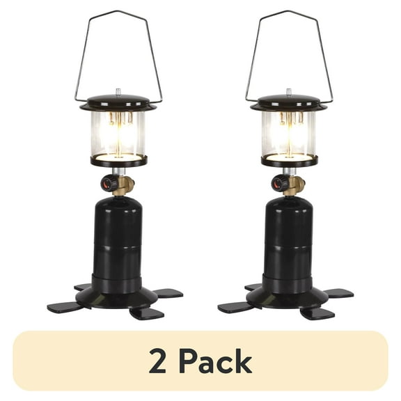 (2 pack) Ozark Trail 2 Mantle Propane Lantern Black