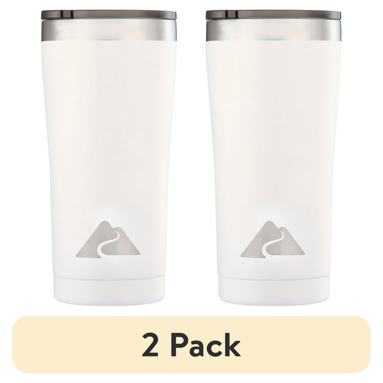 2 pack) Ozark Trail 22 oz Vacuum Insulated Stainless Steel Tumbler