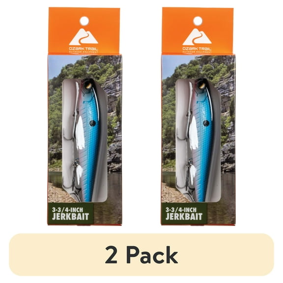 (2 pack) Ozark Trail 3 3/4" Minnow- Midnight