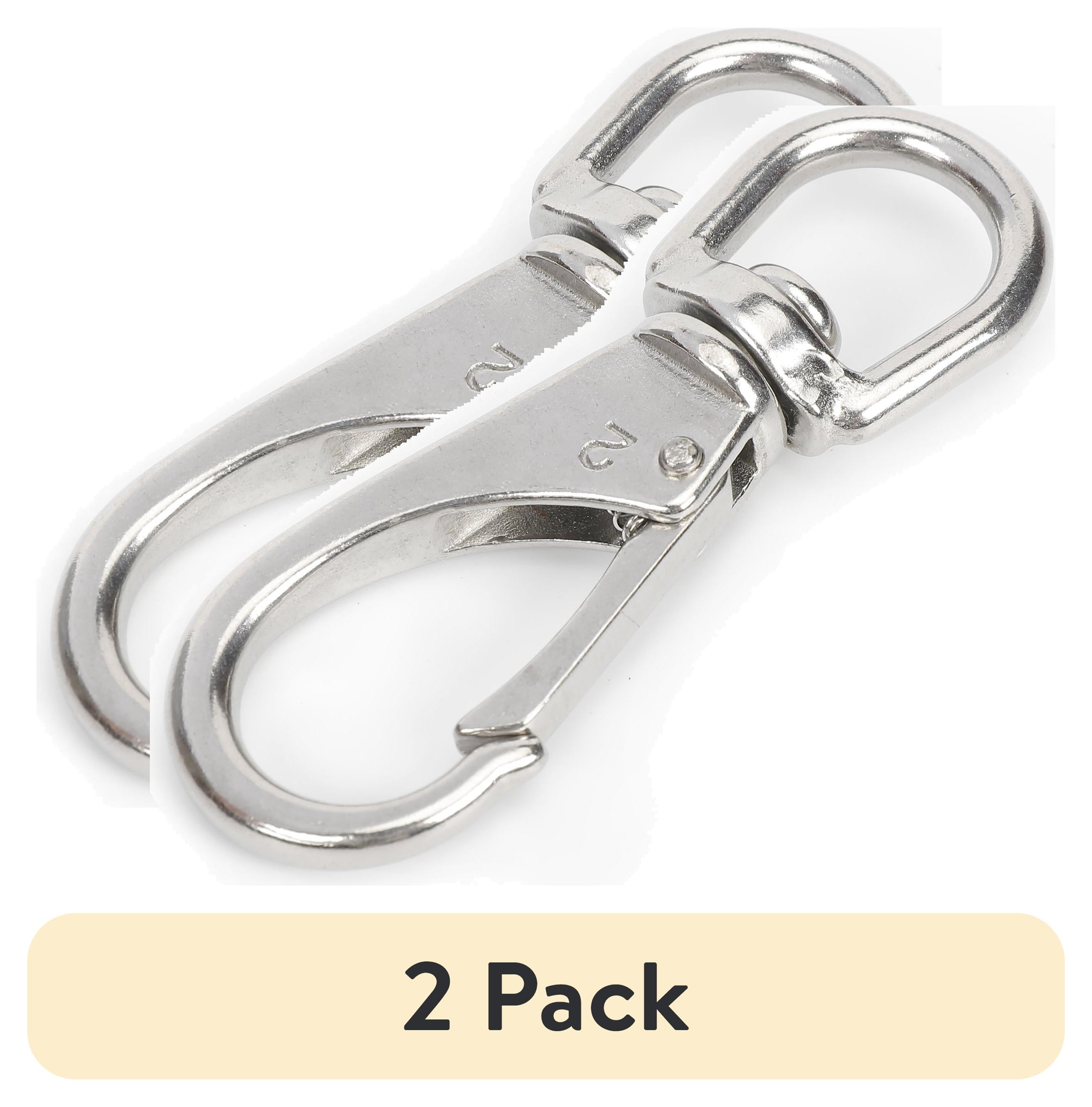 (2 pack) Ozark Trail 3.75-inch Swivel Eye Snap, Stainless Steel, Model BT6107