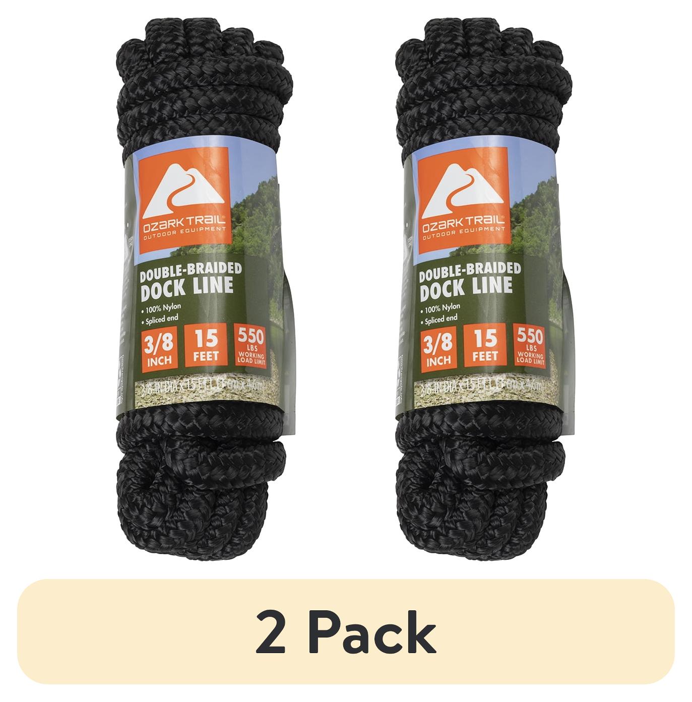 Ozark Trail 3/8 x 15 ft Nylon Double-Braided Marine Dock Line