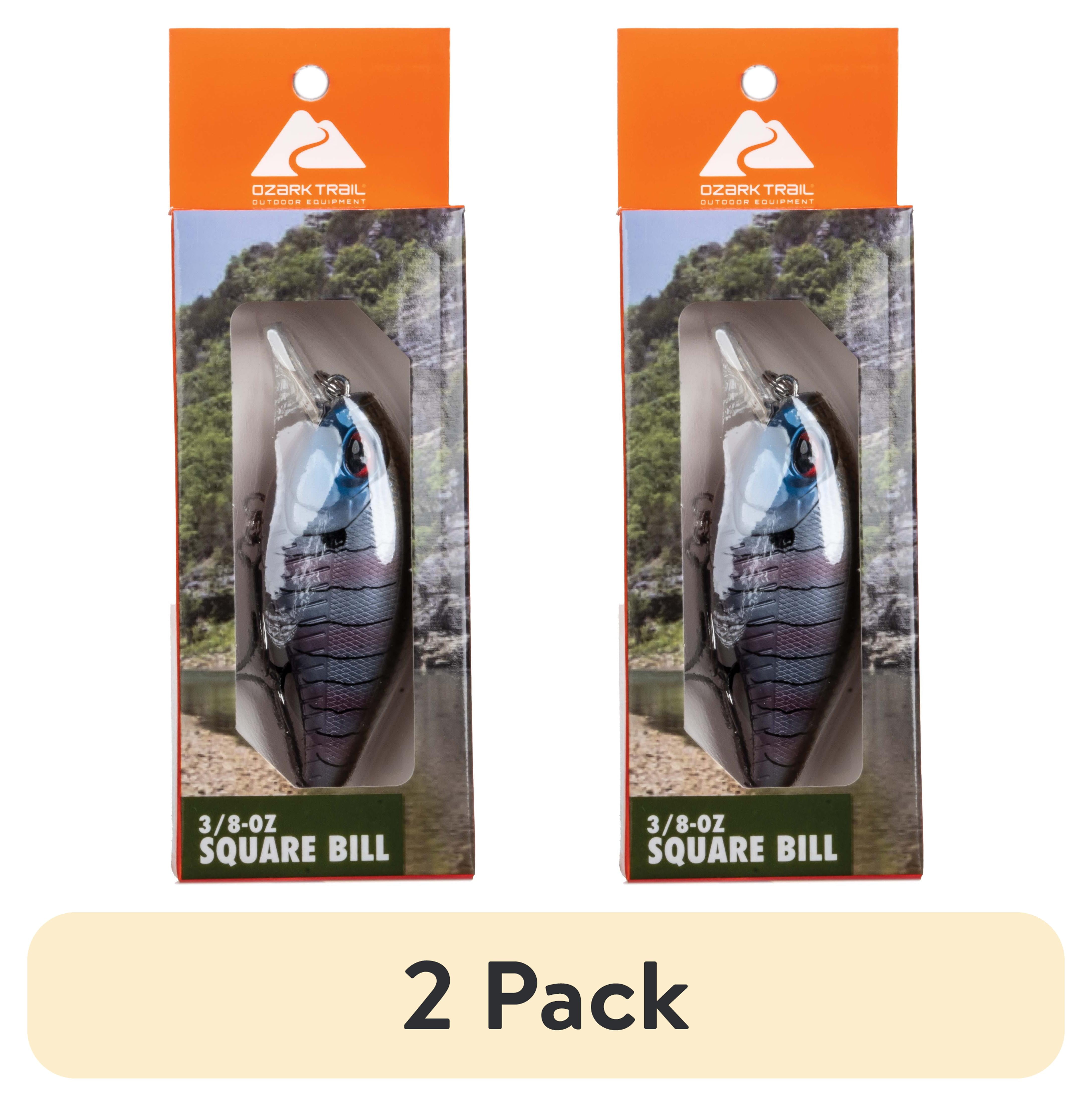 (2 pack) Ozark Trail Freshwater Squarebill Fishing Lure, Perch, 3/8 oz
