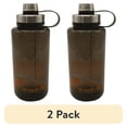 thumbnail image 1 of (2 pack) Ozark Trail 32 oz Black Plastic Water Bottle with Wide Mouth and Flip-Top Lid, 1 of 6
