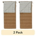 thumbnail image 1 of (2 pack) Ozark Trail 35F Flannel Lined Rectangle Adult Sleeping Bag - Brown (80" x 36"), 1 of 18