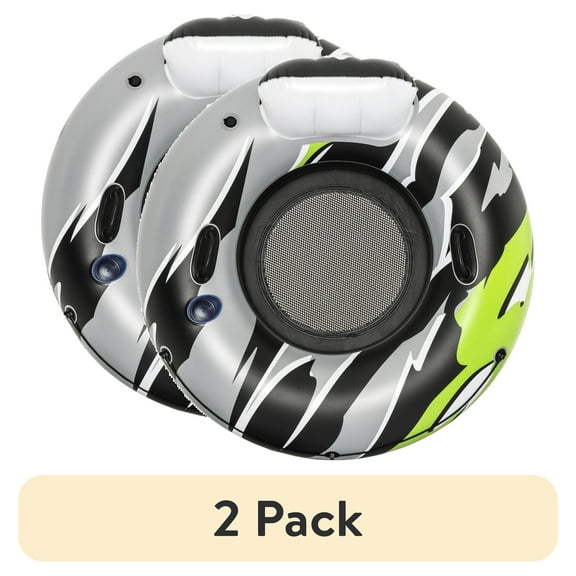 (2 pack) Ozark Trail 43504E Adult Unisex Rapid Rider Single Inflatable River Tube, Multicolor
