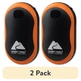 thumbnail image 1 of (2 pack) Ozark Trail 5200mAh Rechargeable and Portable 3-Temperature Hand Warmer for Camping, Orange, 1 of 11