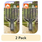 (2 pack) Ozark Trail 5 Tine Frog Spear Head, 6.3 in Tempered Steel Gig for Frog and Small Fish Gigging