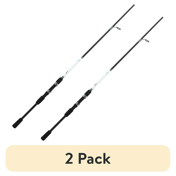 (2 pack) Ozark Trail Inshore Fishing Rod, Medium, 7 ft, Stainless Steel Guides, 2-Piece