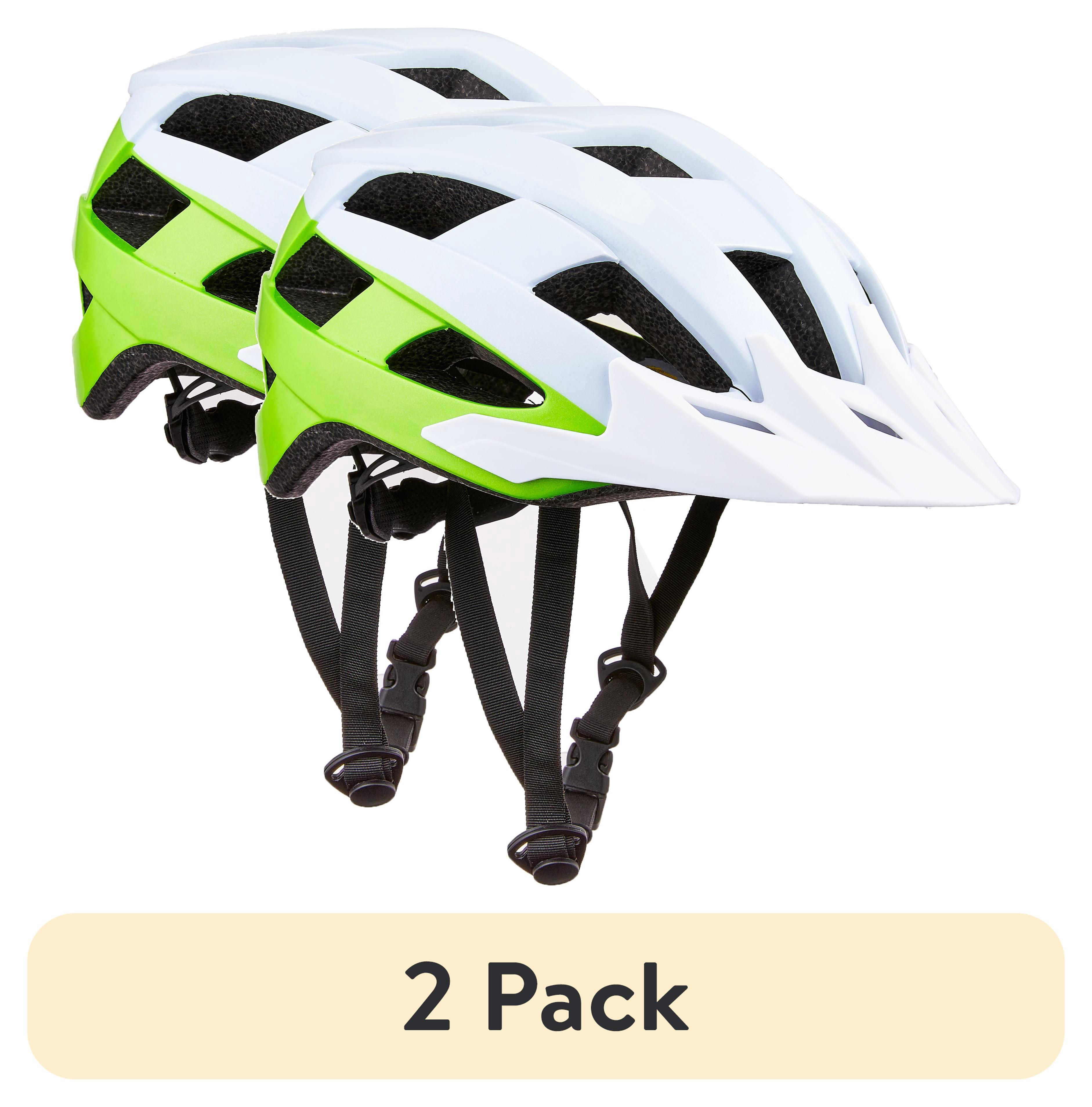 Ozark Trail - Brandclub - (2 pack) Ozark Trail Adult Bike Helmet, White and Lime Green (Ages 14+) Ozark Trail - Brandclub - (2 pack) Ozark Trail Adult Bike Helmet, White and Lime Green (Ages 14+)