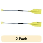 (2 pack) Ozark Trail Yellow Aluminum and Plastic Hand Kayak Paddle, 4.5'
