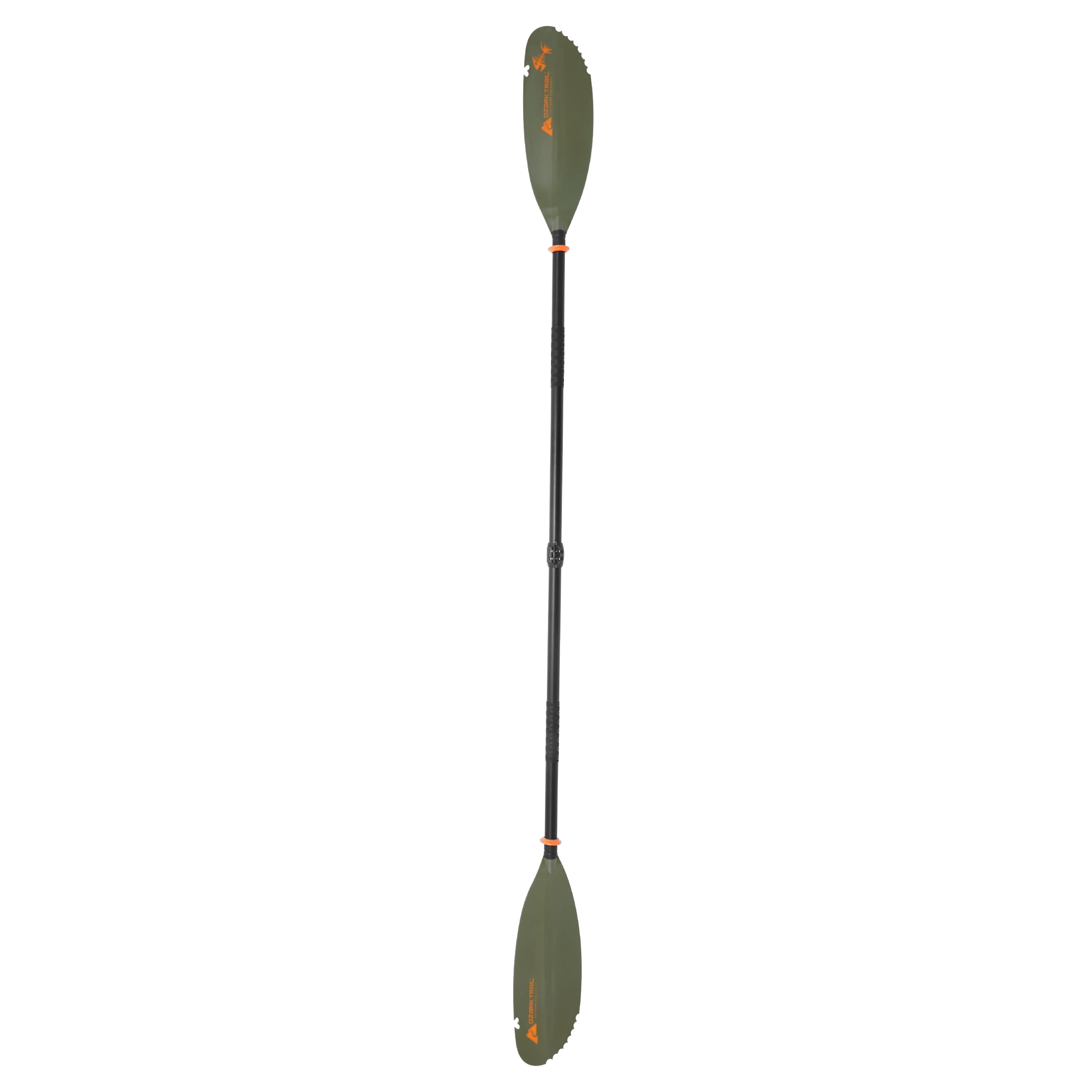 (2 pack) Ozark Trail Green Fiberglass and Aluminum Fishing Kayak Paddle, 94.5"