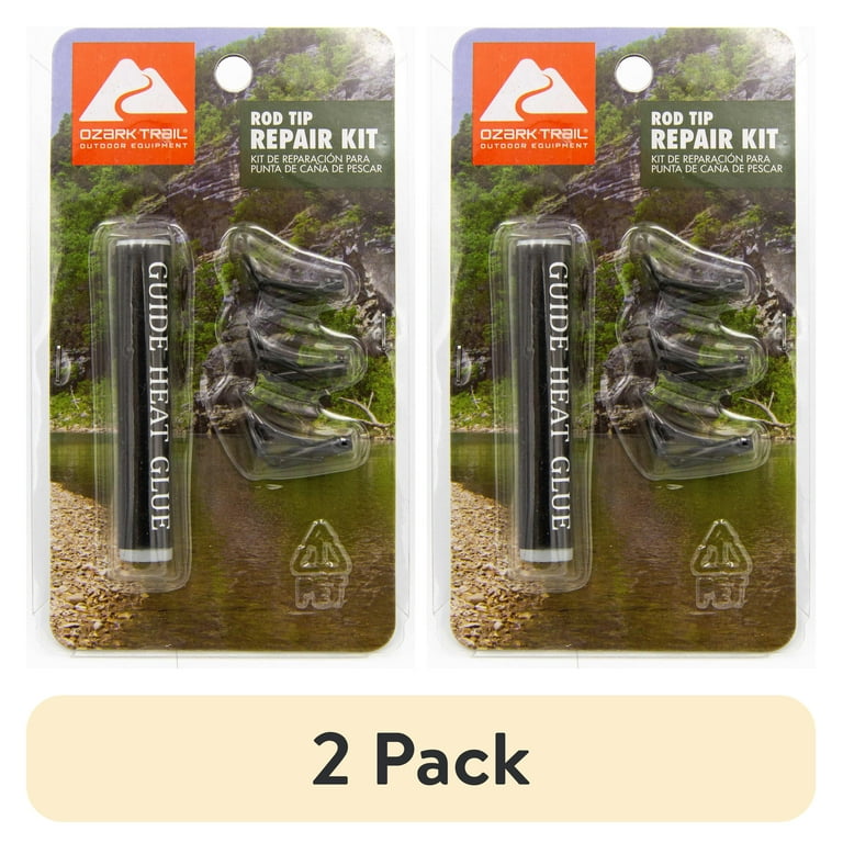 broken fishing pole repair kit Ozark Trail Black Rod Tip Repair Kit