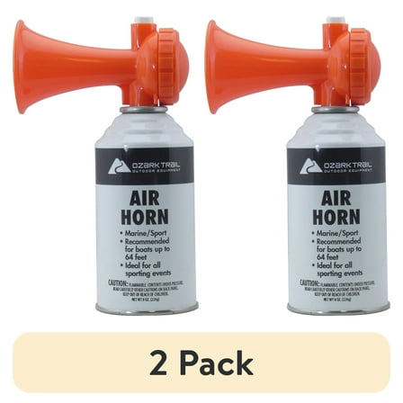 (2 pack) Ozark Trail Boat Accessories Sports and Marine Safety Air Horn 8 oz.
