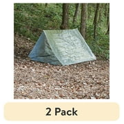 (2 pack) Ozark Trail Emergency Reflective Survival Tent, 96 in, Silver