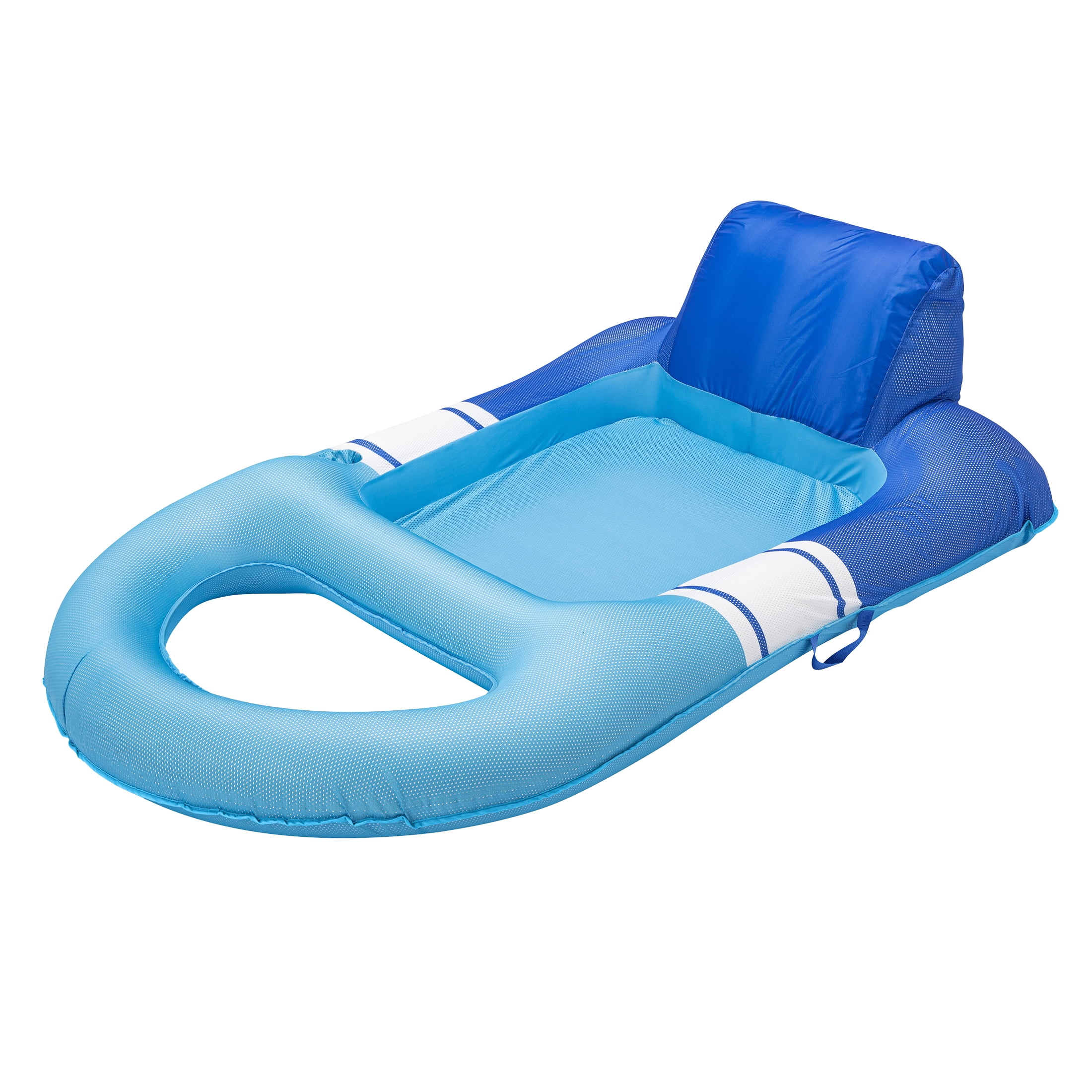 (2 pack) Ozark Trail Inflatable Mesh Relax Lounge, Blue & White