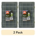 thumbnail interactive-video image 1 of (2 pack) Ozark Trail Large Plastic Tray Fishing Tackle Box 3700, Green, 1 of 10