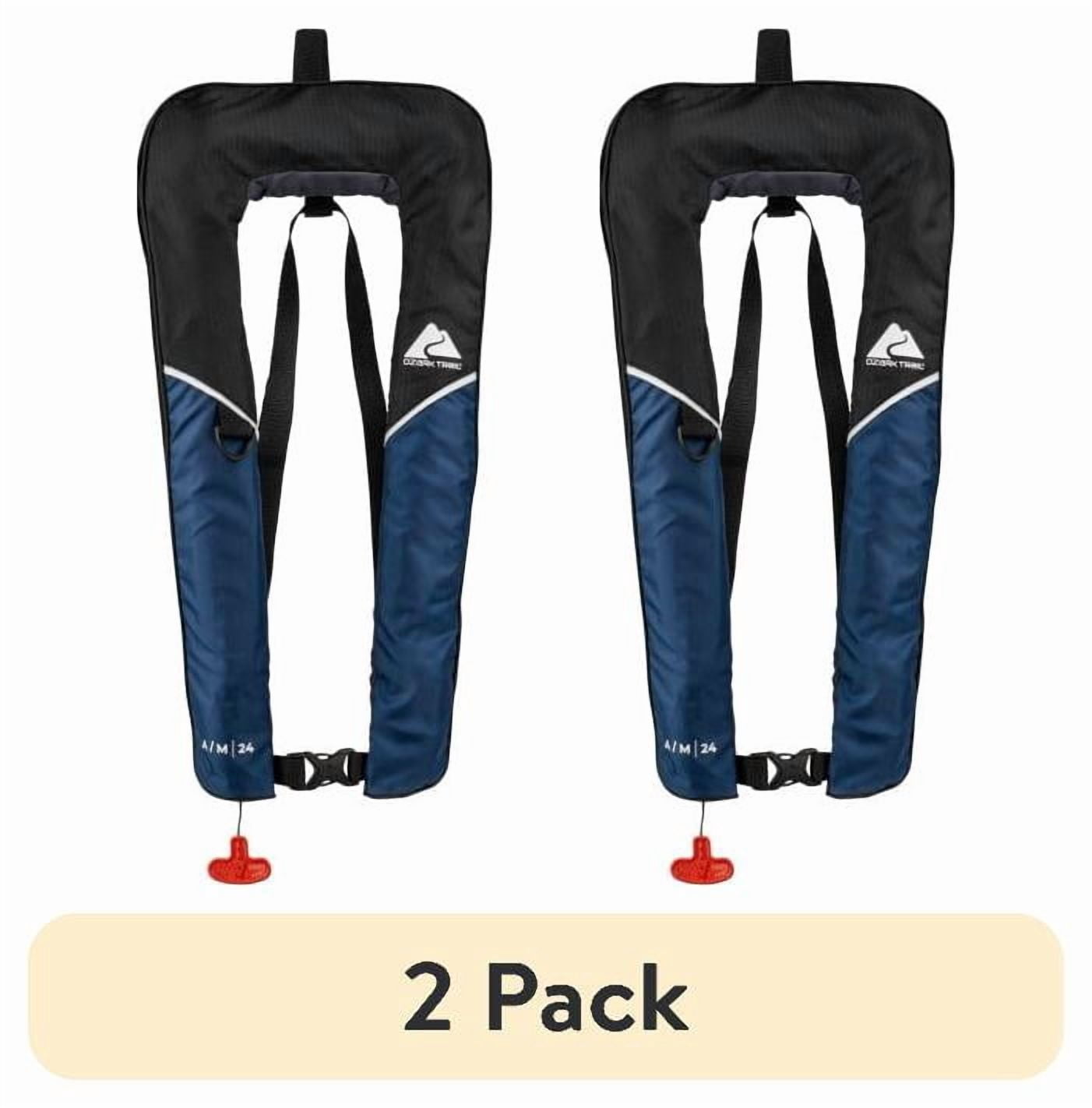 (2 pack) Ozark Trail Pro a/m 24 Unisex Inflatable Life Vest