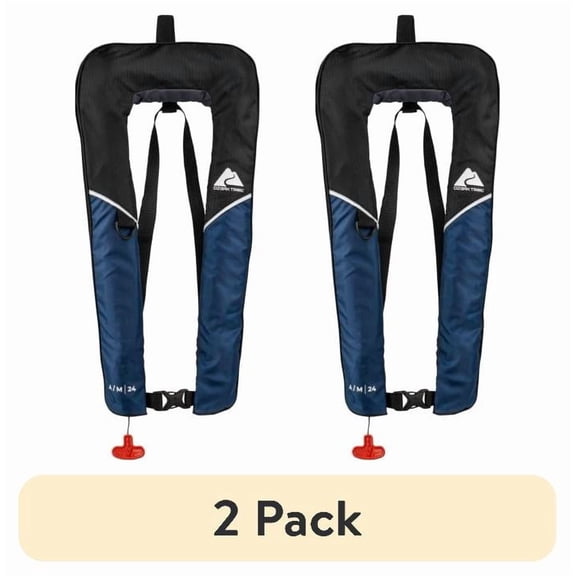 (2 pack) Ozark Trail Pro a/m 24 Unisex Inflatable Life Vest