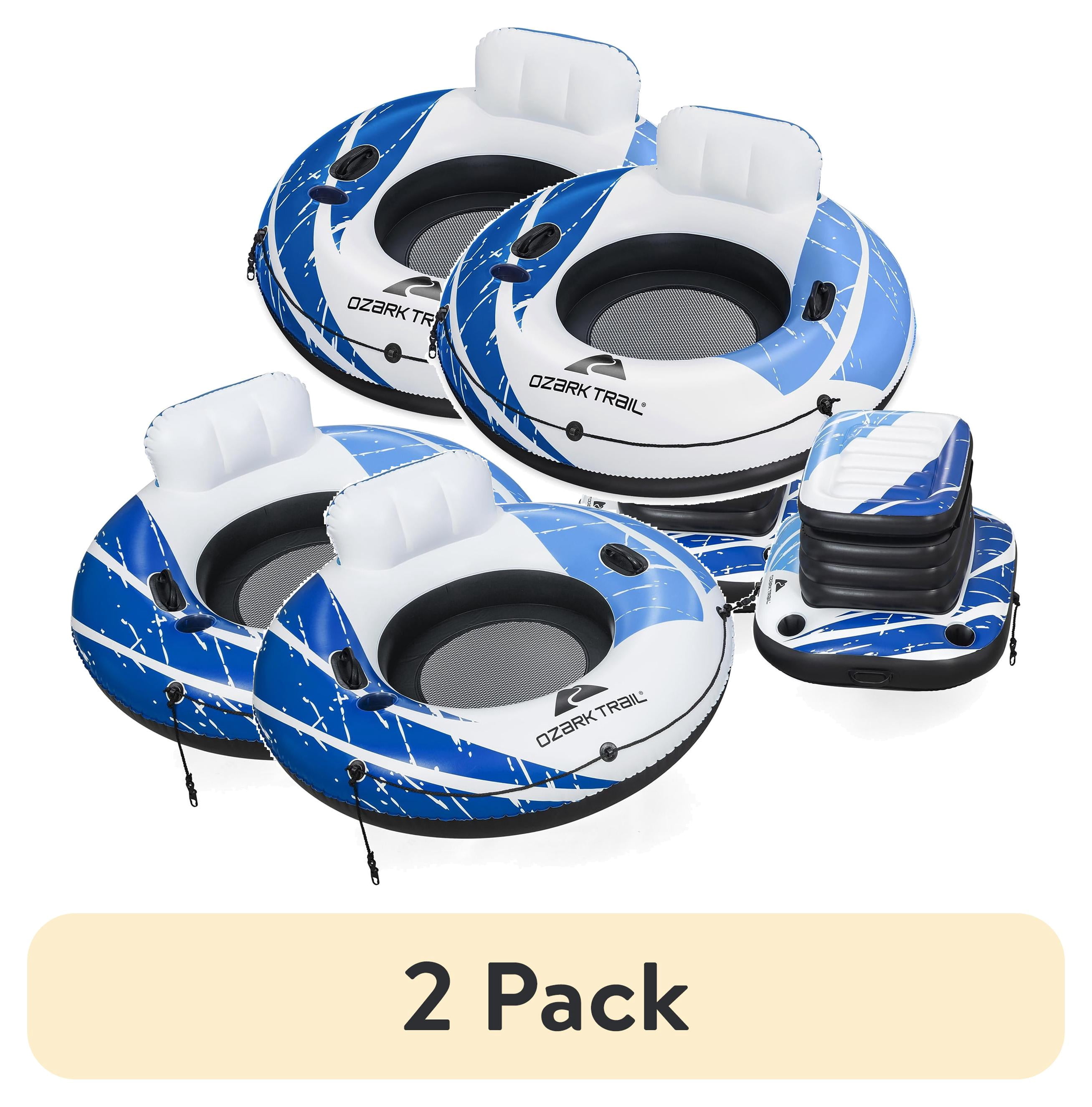 2 pack) Ozark Trail Rapid Rider River Tube 2-Pack with Insulated