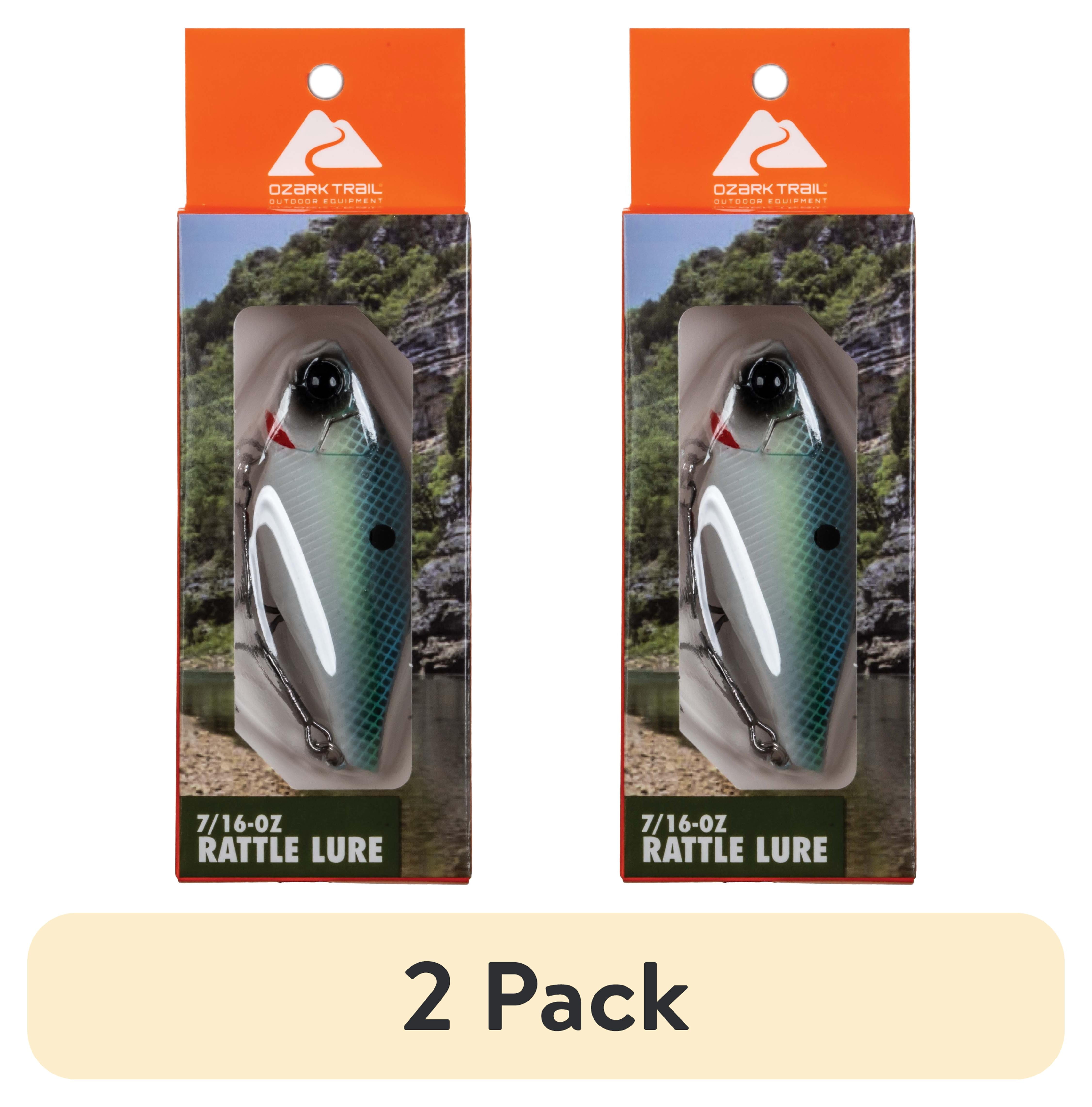 2 pack) Ozark Trail Freshwater Rattle Fishing Lure, Sexy Shad, 7