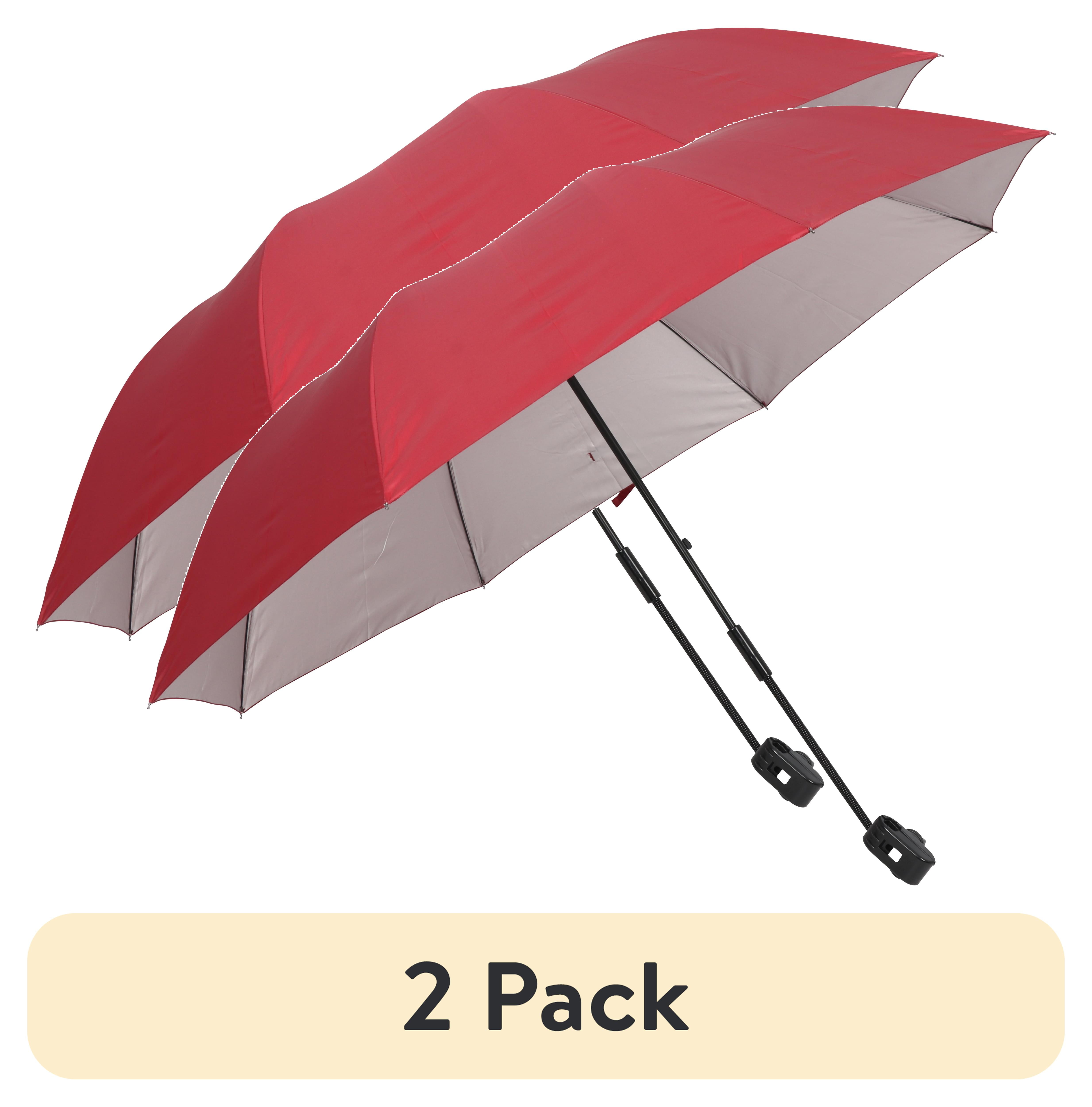 (2 pack) Ozark Trail Chair Umbrella with Universal Clamp, Red