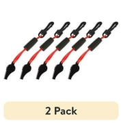 (2 pack) Ozark Trail Safety Whistle with Floating Lanyard, Bulk Pack, 5 Whistles, Model KA6402