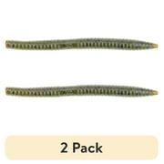 (2 pack) Ozark Trail Sinker Stick 5.5", Green Pumpkin, 8 pieces Fishing Soft Baits