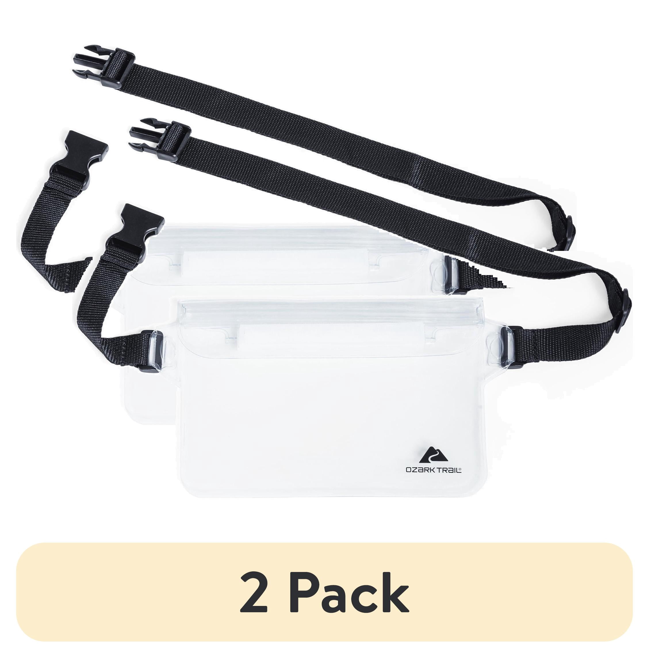 (2 pack) Ozark Trail Splash-Resistant On Waist Pouch with Adjustable Strap
