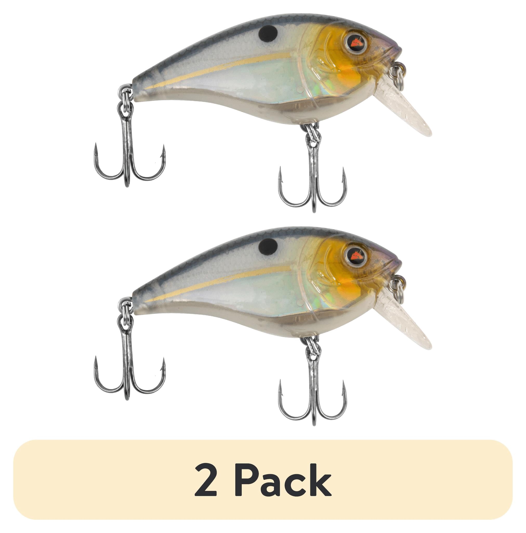 (2 pack) Ozark Trail Square Bill Crankbait Fishing Lure – Threadfin Shad