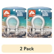 (2 pack) Ozark Trail 7/16 in Stainless Steel Anchor Shackle with Self Locking Pin